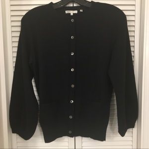 Vince black 100% cashmere cardigan, M